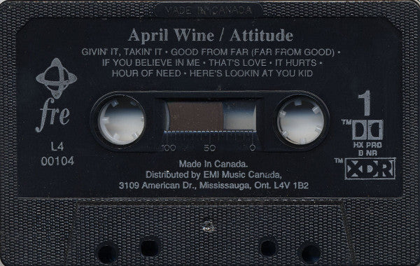 April Wine - Attitude (Cass, Album, Dol) (Near Mint (NM or M-)) - Image 3