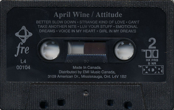 April Wine - Attitude (Cass, Album, Dol) (Near Mint (NM or M-)) - Image 4