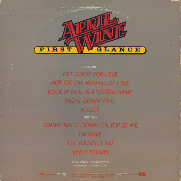 April Wine - First Glance (LP, Album, Jac) (Near Mint (NM or M-)) - Image 2