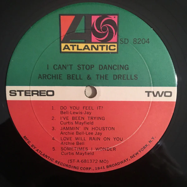 Archie Bell & The Drells - I Can't Stop Dancing (LP, Album) (Very Good Plus (VG+)) - Image 4
