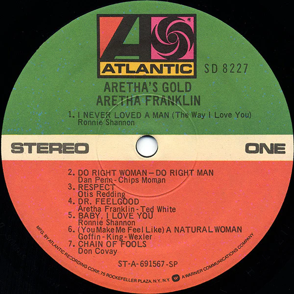 Aretha Franklin - Aretha's Gold (LP, Album, Comp, RE, SP ) (Very Good Plus (VG+)) - Image 3