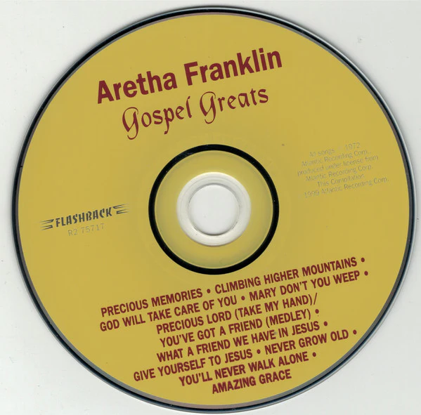 Aretha Franklin - Gospel Greats (CD, Comp, RE, RM) (Mint (M)) - Image 3