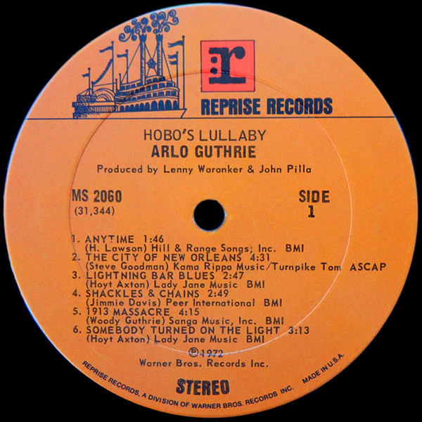 Arlo Guthrie - Hobo's Lullaby (LP, Album, Ter) (Very Good Plus (VG+)) - Image 5