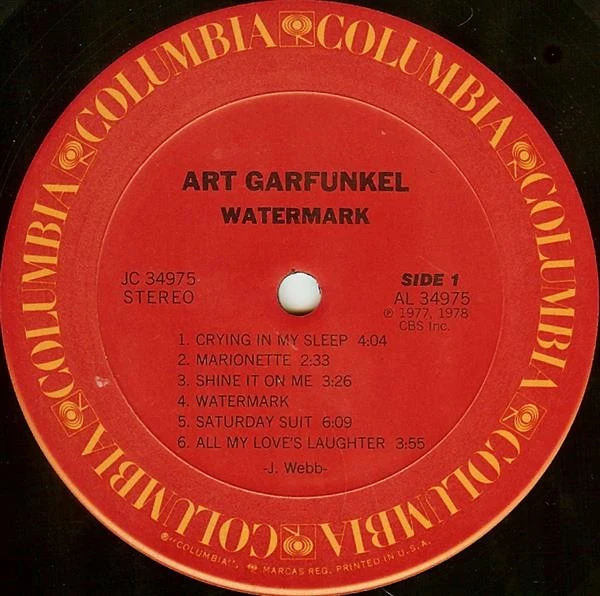 Art Garfunkel - Watermark (LP, Album, Ter) (Very Good Plus (VG+)) - Image 3