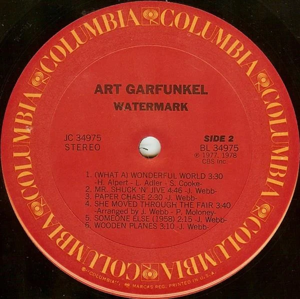 Art Garfunkel - Watermark (LP, Album, Ter) (Very Good Plus (VG+)) - Image 4
