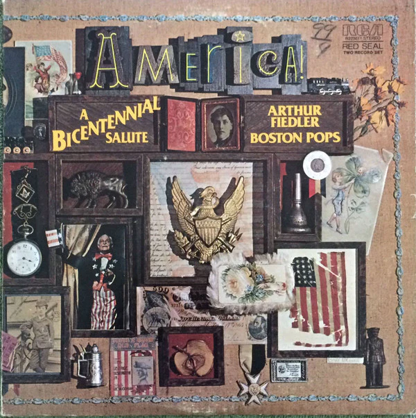 Arthur Fiedler / Boston Pops Orchestra - America! A Bicentennial Salute (2xLP, Comp) (Near Mint (NM or M-))