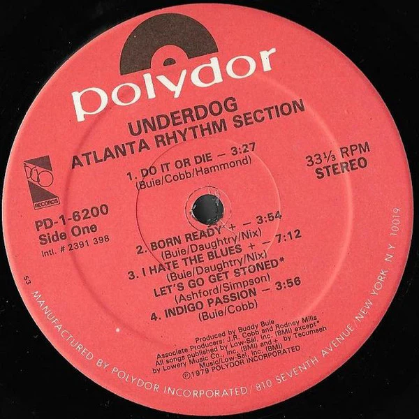 Atlanta Rhythm Section - Underdog (LP, Album, 53 ) (Very Good Plus (VG+)) - Image 3