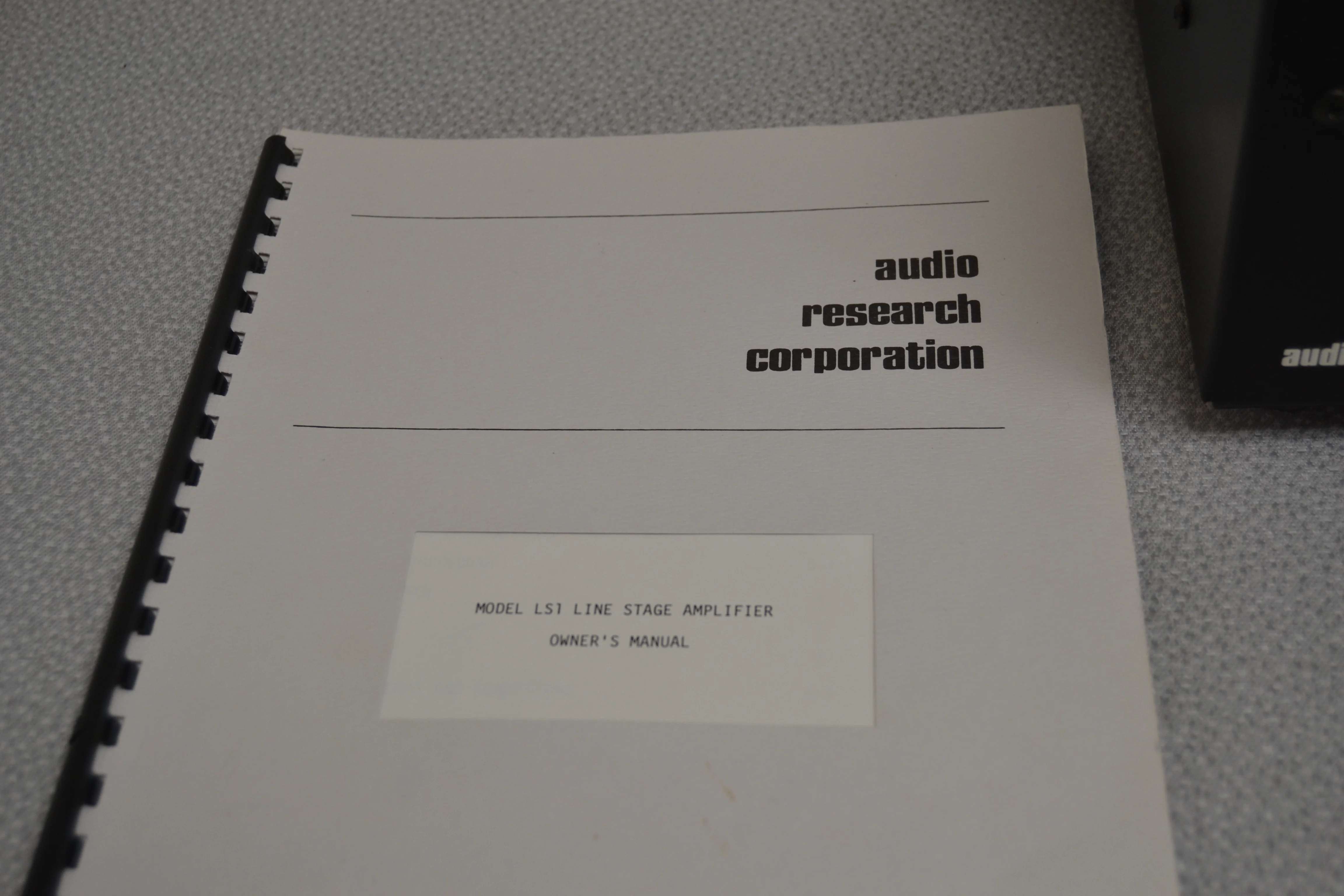 Audio Research LS1 Hybrid Stereo Preamplifier * 1989 * Manual - Image 14
