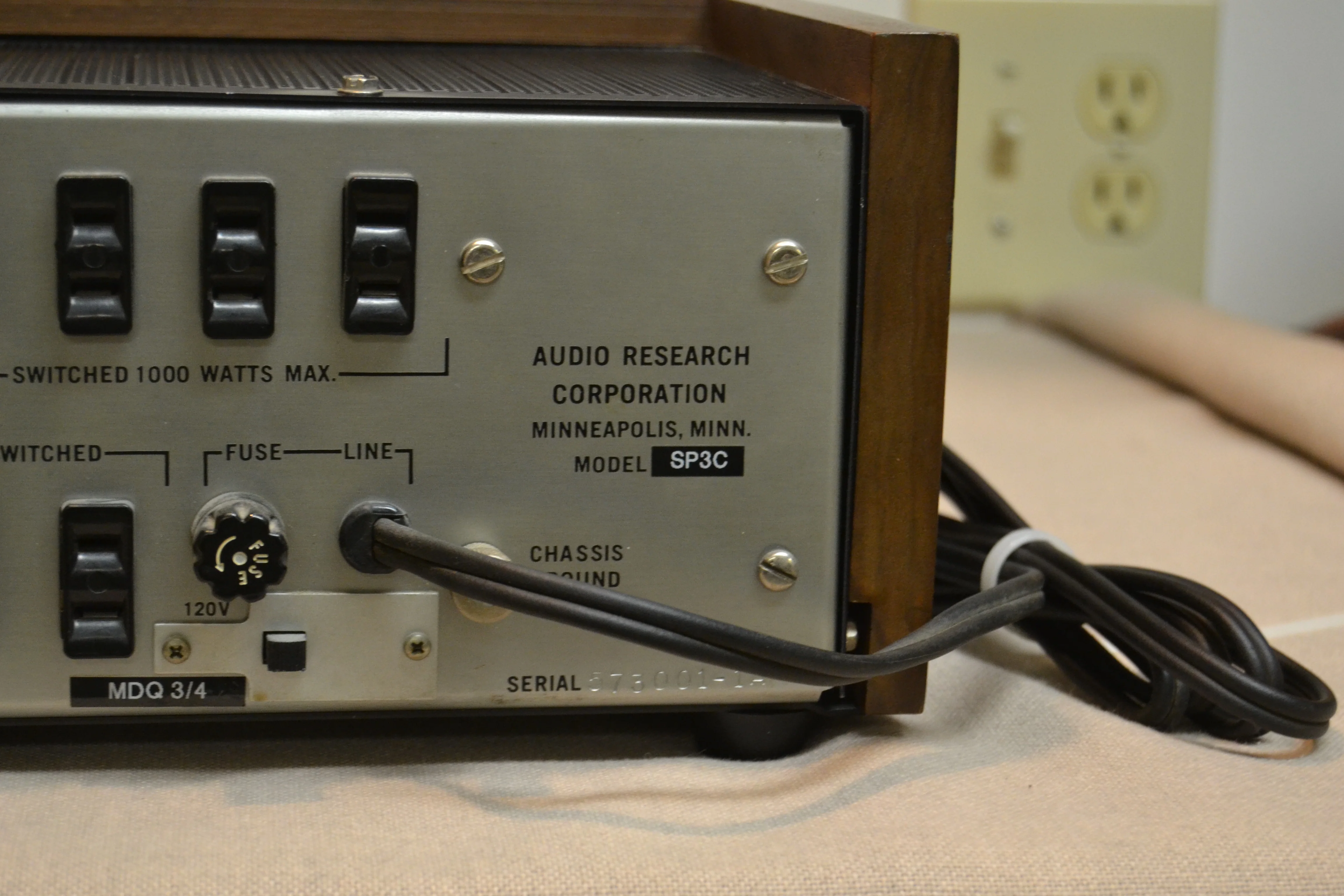 Audio Research SP3-A1 Tube Preamplifier * 2012 Factory Upgraded * Walnut Case * Box - Image 13