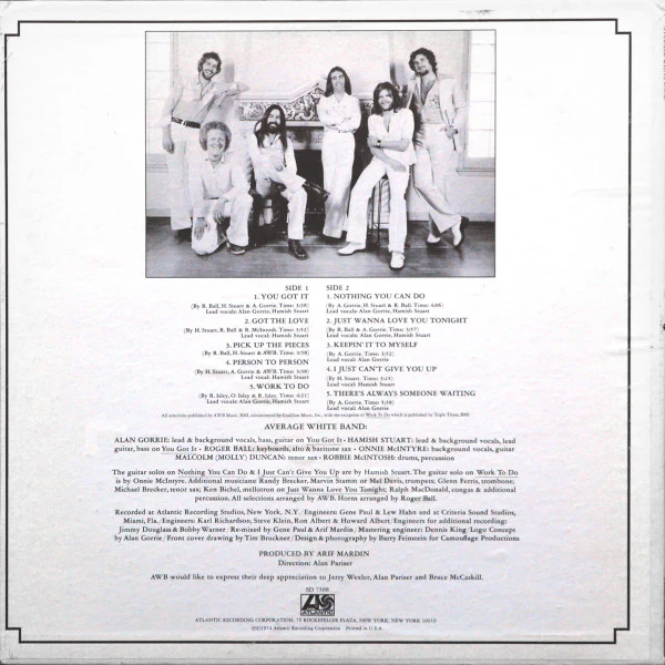Average White Band - AWB (LP, Album, PR ) (Very Good Plus (VG+)) - Image 2