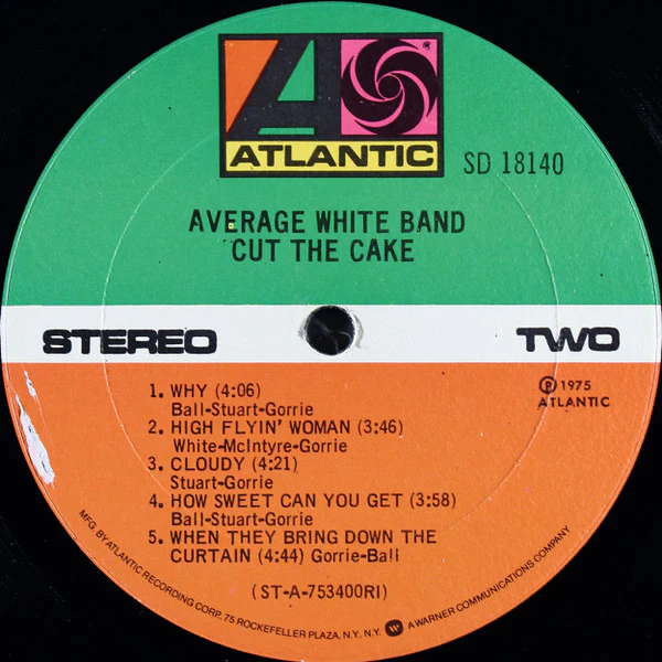 Average White Band - Cut The Cake (LP, Album, RI ) (Near Mint (NM or M-)) - Image 4