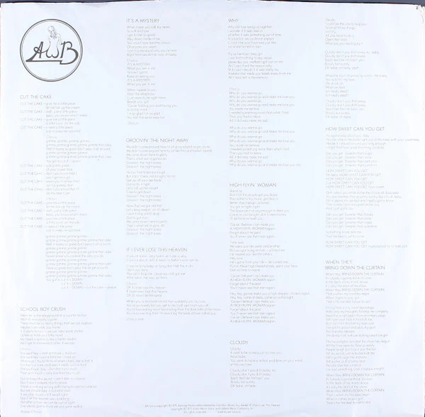 Average White Band - Cut The Cake (LP, Album, RI ) (Near Mint (NM or M-)) - Image 5