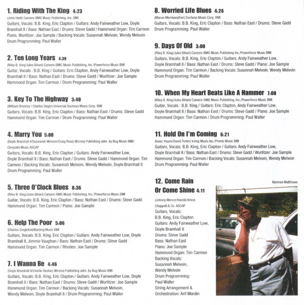 B.B. King & Eric Clapton - Riding With The King (CD, Album) (Very Good Plus (VG+)) - Image 5