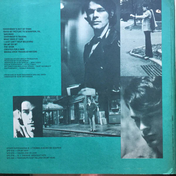 B.J. Thomas - Everybody's Out Of Town (LP, Album, Uni) (Near Mint (NM or M-)) - Image 3