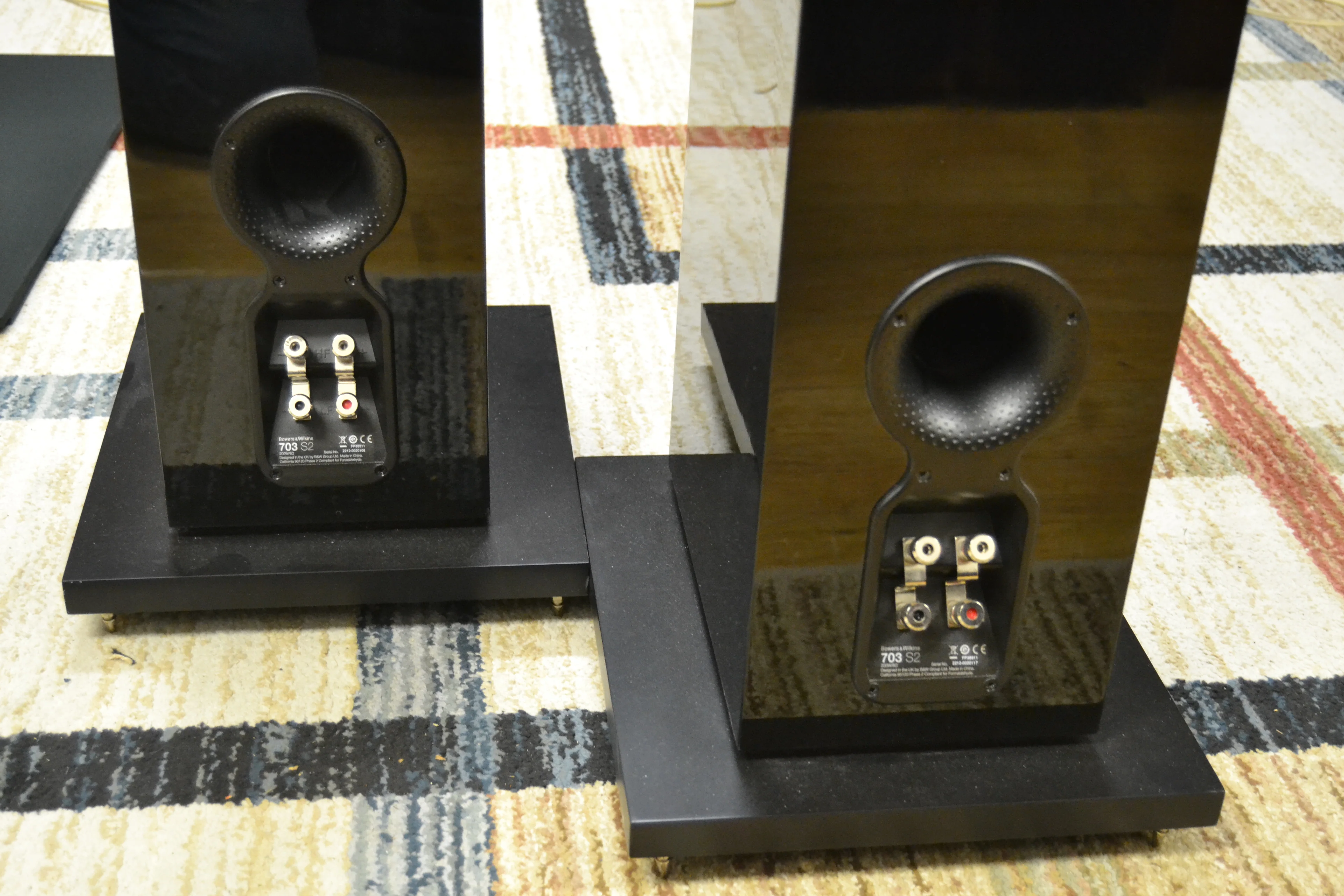 B&W Bower & Wilkins 703 S2 Floor Standing Speakers * Gloss Black - Image 11