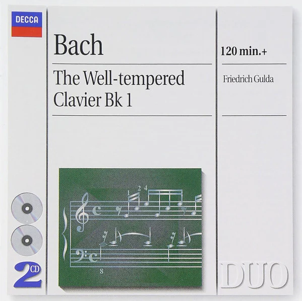 Bach* - Friedrich Gulda - The Well-tempered Clavier Bk 1 (2xCD, Album, RE, RM) (Very Good Plus (VG+))