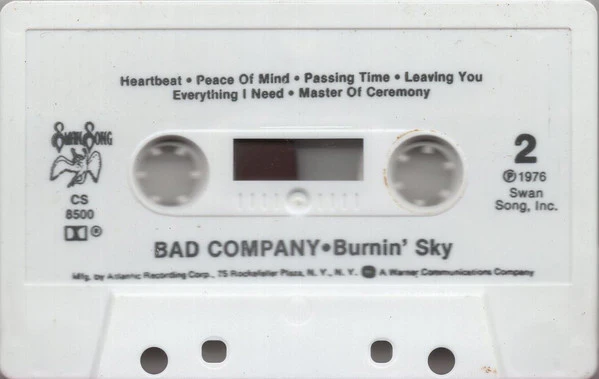 Bad Company - Burnin' Sky (Cass, Album, RE) (Very Good Plus (VG+)) - Image 4