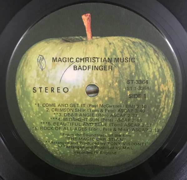 Badfinger - Magic Christian Music (LP, Album, Win) (Very Good Plus (VG+)) - Image 3