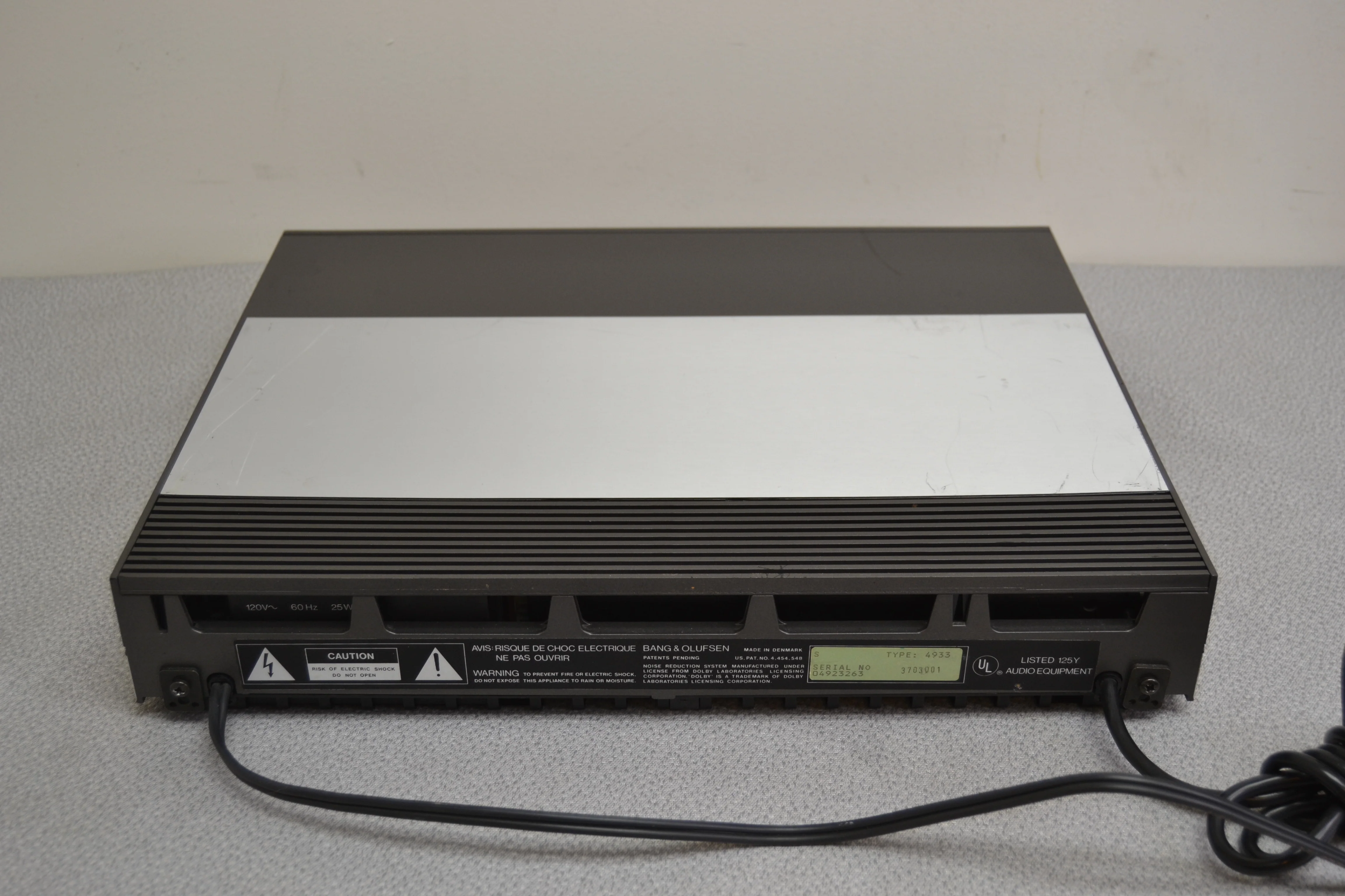 Bang Olufsen B&O BeoCord 5500 - SIngle Cassette Deck 4933 * Fully Serviced * New Belts - Image 12