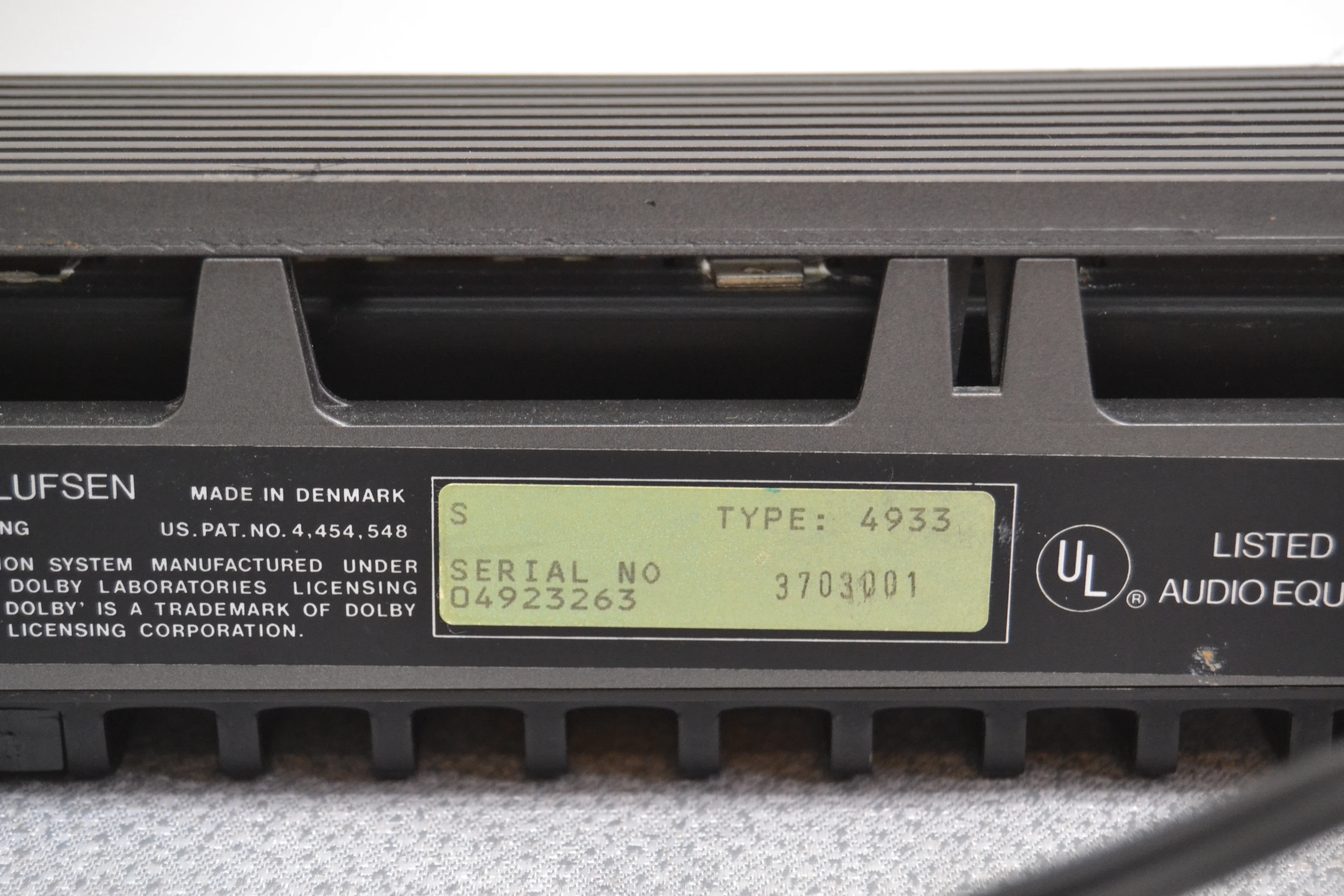 Bang Olufsen B&O BeoCord 5500 - SIngle Cassette Deck 4933 * Fully Serviced * New Belts - Image 13