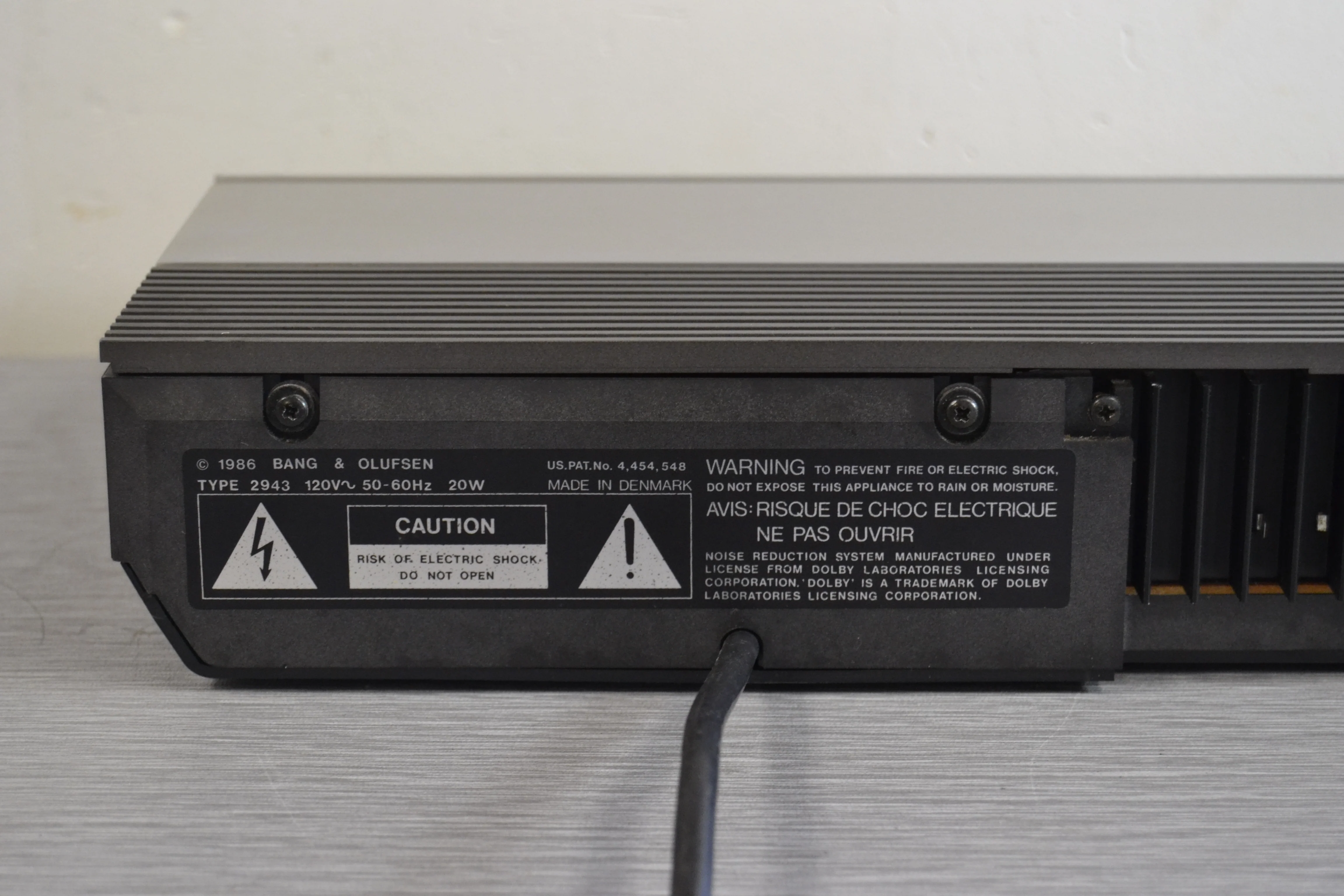 Bang & Olufsen Beocord 3300 Single Cassette Deck * New Belts - Image 16