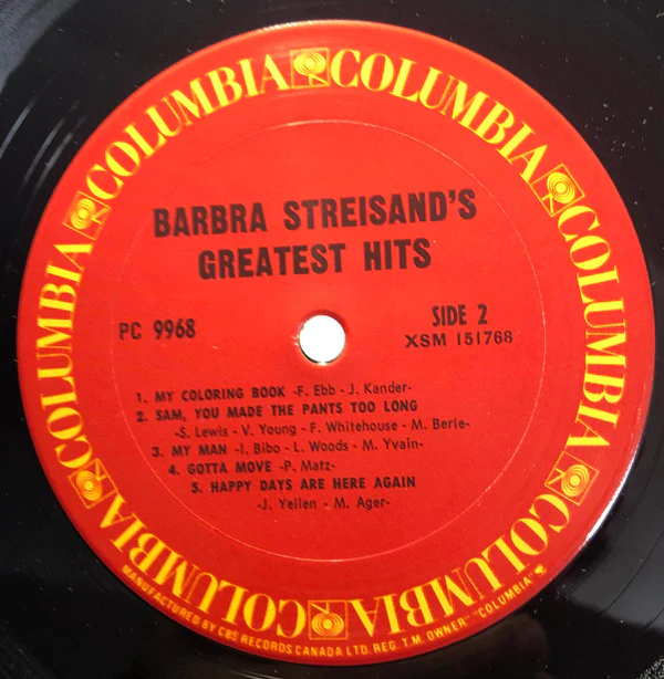 Barbra Streisand - Barbra Streisand's Greatest Hits (LP, Comp, RE) (Near Mint (NM or M-)) - Image 4