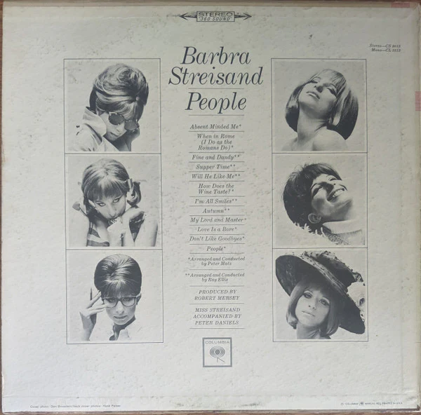 Barbra Streisand - People (LP, Album, Pit) (Very Good Plus (VG+)) - Image 2