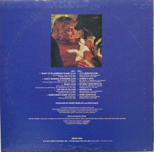 Barry Manilow - Barry Manilow II (LP, Album, Pla) (Near Mint (NM or M-)) - Image 2