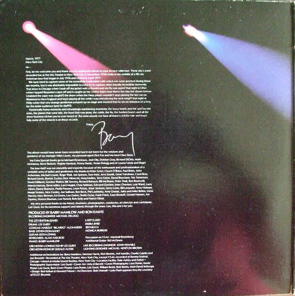 Barry Manilow - Live (2xLP, Album, Gat) (Very Good Plus (VG+)) - Image 2