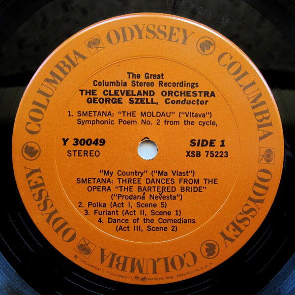BedÅ™ich Smetana / AntonÃn Dvořák : George Szell, The Cleveland Orchestra - The Moldau, Three Dances From The Bartered Bride / Carnival Overture - Four Slavonic Dances (LP, RE, RM) (Very Good Plus (VG+)) - Image 4