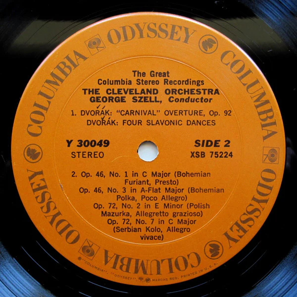 BedÅ™ich Smetana / AntonÃn Dvořák : George Szell, The Cleveland Orchestra - The Moldau, Three Dances From The Bartered Bride / Carnival Overture - Four Slavonic Dances (LP, RE, RM) (Very Good Plus (VG+)) - Image 5