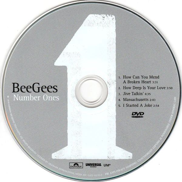 Bee Gees - Number Ones (CD, Comp + DVD, Comp, NTSC) (Very Good Plus (VG+)) - Image 4
