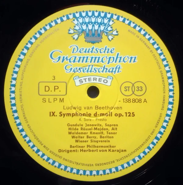 Ludwig van Beethoven - Berliner Philharmoniker, Herbert von Karajan - IX. Symphonie / Symphonie Nr. 8 (2xLP, RE + Box) (Near Mint (NM or M-)) - Image 5