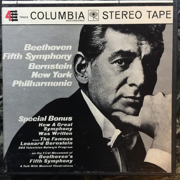 Beethoven*, Bernstein*, New York Philharmonic - Symphony No. 5 in C Minor, Op. 67 (Reel, 4tr Stereo, 7" Reel, Album) (Very Good Plus (VG+))