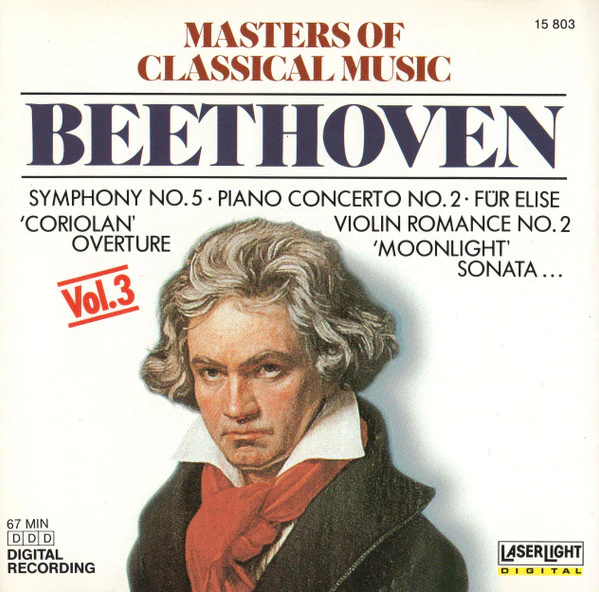 Beethoven* - Masters Of Classical Music, Vol.3: Beethoven (CD, Comp) (Very Good Plus (VG+))