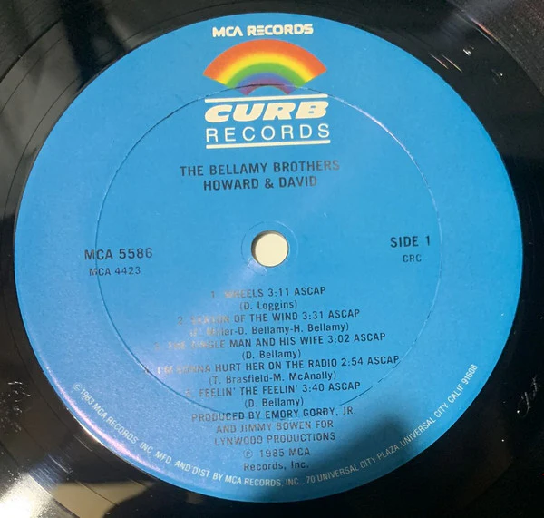 Bellamy Brothers - Howard & David (LP, Album, Club, CRC) (Very Good Plus (VG+)) - Image 3