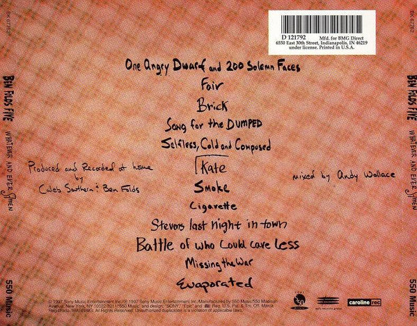 Ben Folds Five - Whatever And Ever Amen (CD, Album, Club) (Very Good Plus (VG+)) - Image 2