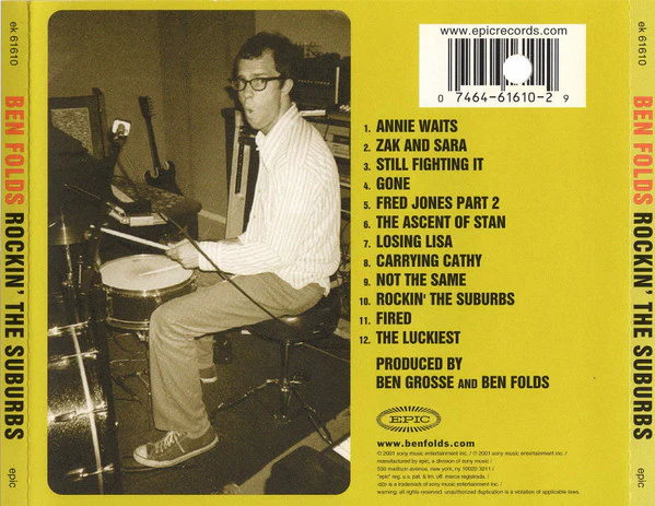 Ben Folds - Rockin' The Suburbs (CD, Album, DAD) (Very Good Plus (VG+)) - Image 3