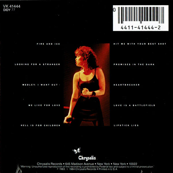 Benatar* - Live From Earth (CD, Album, Club, CRC) (Very Good Plus (VG+)) - Image 3