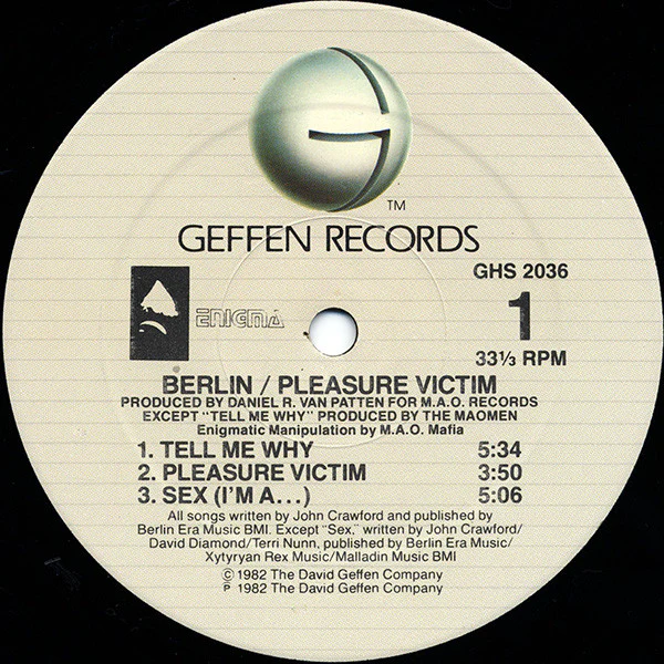 Berlin - Pleasure Victim (LP, Album, RE, All) (Very Good Plus (VG+)) - Image 3