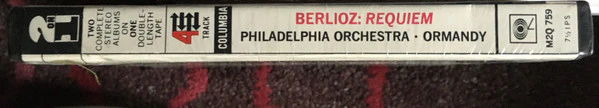 Berlioz*, The Philadelphia Orchestra, Eugene Ormandy, The Temple University Choirs, Cesare Valletti - Requiem (Reel, 4tr Stereo, 7" Reel) (Very Good Plus (VG+)) - Image 3