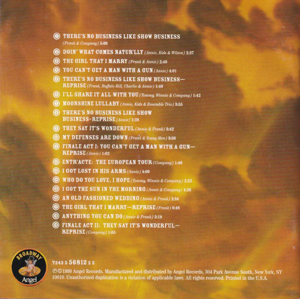 Bernadette Peters, Tom Wopat - Annie Get Your Gun (CD, Promo) (Near Mint (NM or M-)) - Image 2