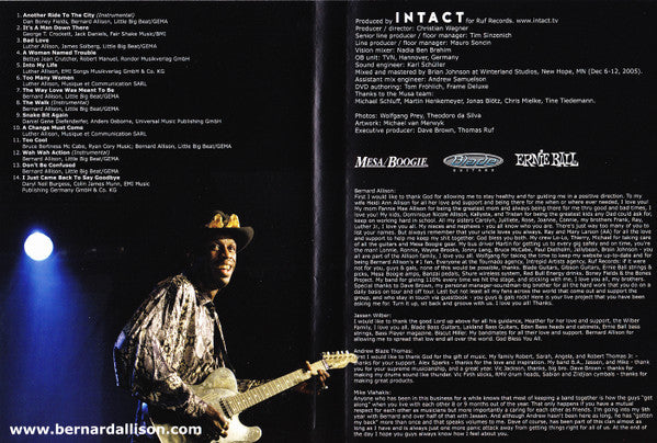 Bernard Allison - Energized (Live In Europe) (DVD-V) (Near Mint (NM or M-)) - Image 3