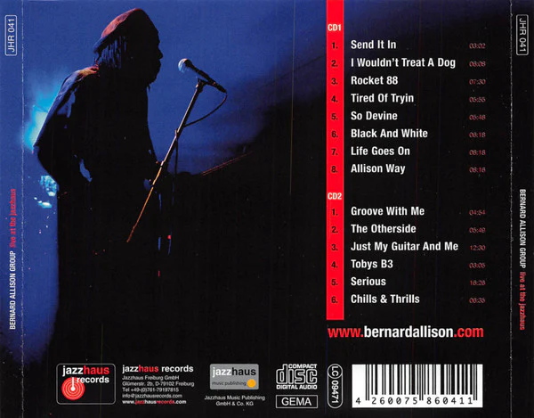 Bernard Allison Group - Live At The Jazzhaus (2xCD, Album) (Near Mint (NM or M-)) - Image 2