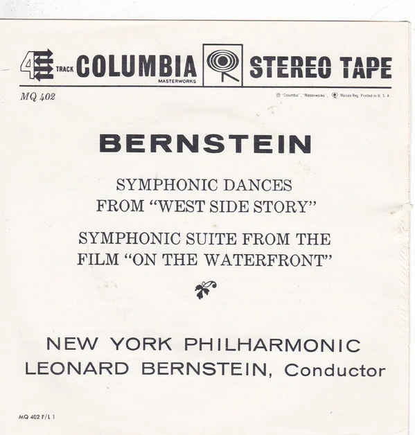 Bernstein* Conducts New York Philharmonic - West Side Story / On The Waterfront (Reel, 4tr Stereo, 7" Reel, Album) (Very Good (VG)) - Image 3