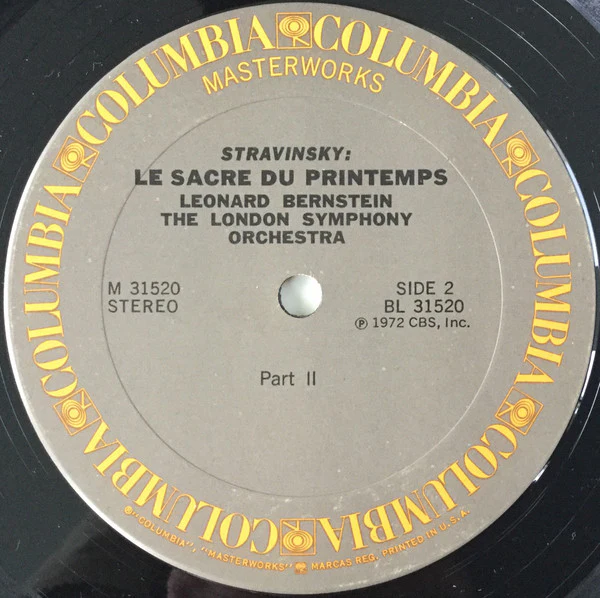 Leonard Bernstein, London Symphony Orchestra - Igor Stravinsky - Le Sacre Du Printemps (LP, Album) (Near Mint (NM or M-)) - Image 4