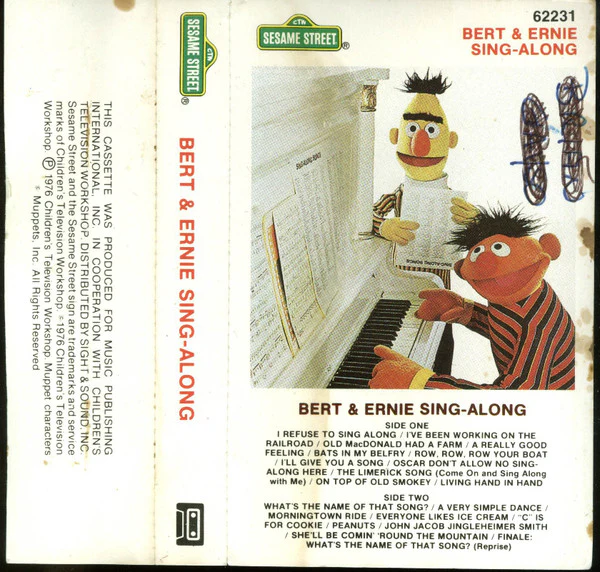 Bert - Bert & Ernie Sing-Along (Cass, Album) (Near Mint (NM or M-))