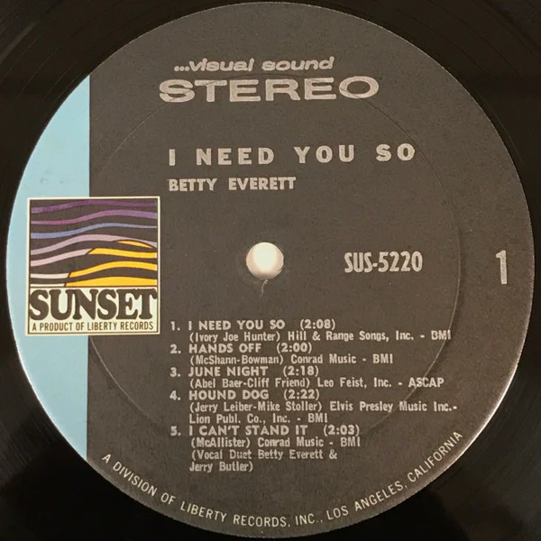 Betty Everett - I Need You So (LP, Comp) (Very Good Plus (VG+)) - Image 3