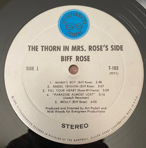 Biff Rose - The Thorn In Mrs. Rose's Side (LP, Album) (Very Good Plus (VG+)) - Image 4