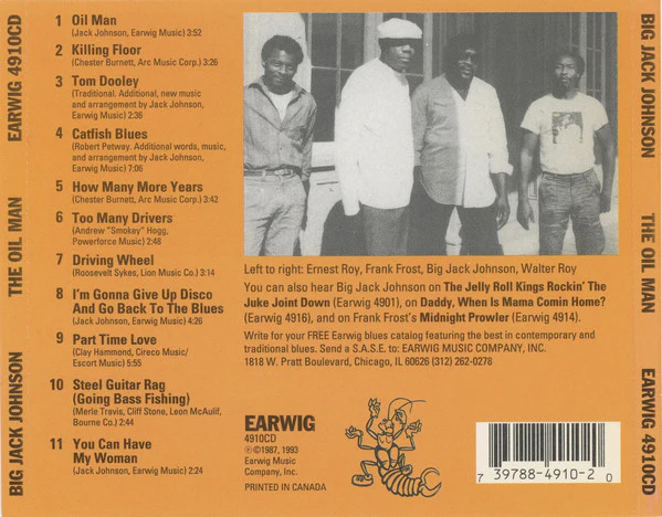 Big Jack Johnson - The Oil Man (CD, Album, RE) (Mint (M)) - Image 2